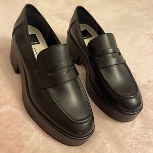 Dolce Vita Black Platform Loafers
